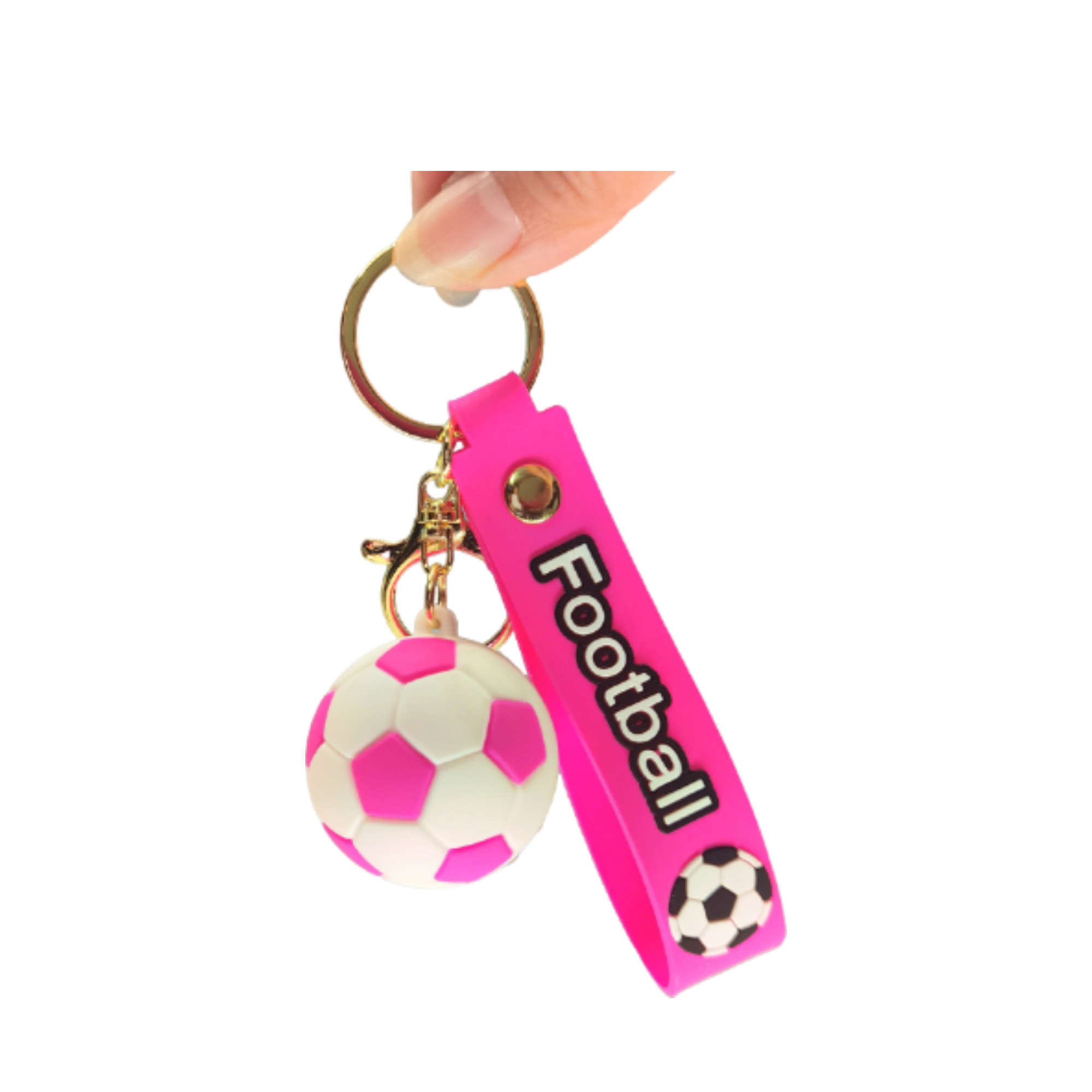 PVC Ball Charm With Strap For Key Ring 4.1" x 0.8" 1