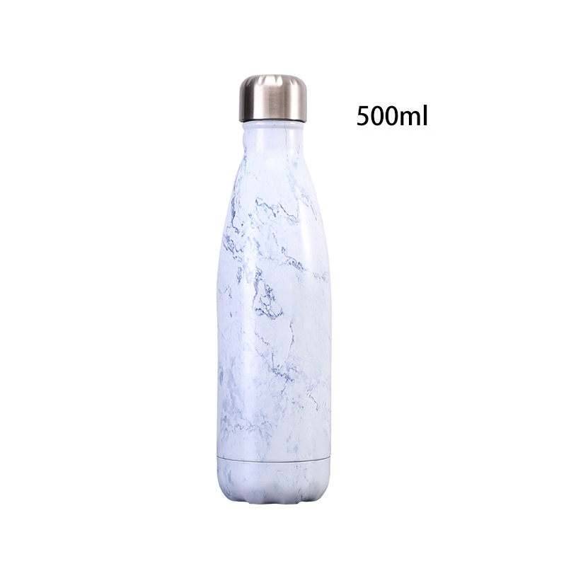 17Oz Marble Insulated Sports Water Bottles Flasks 2