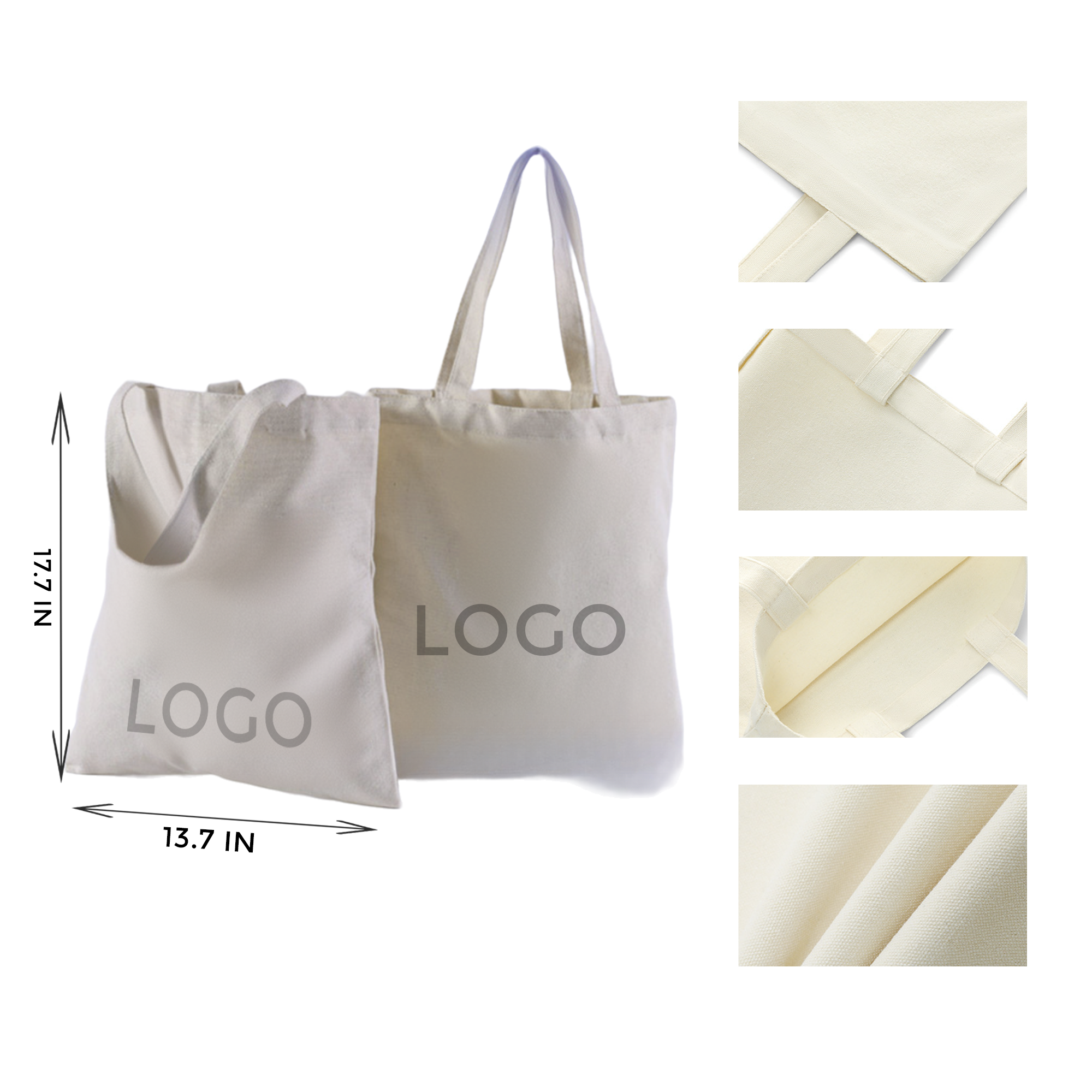 MOQ 10 PCS Handy Canvas Tote Bag 2