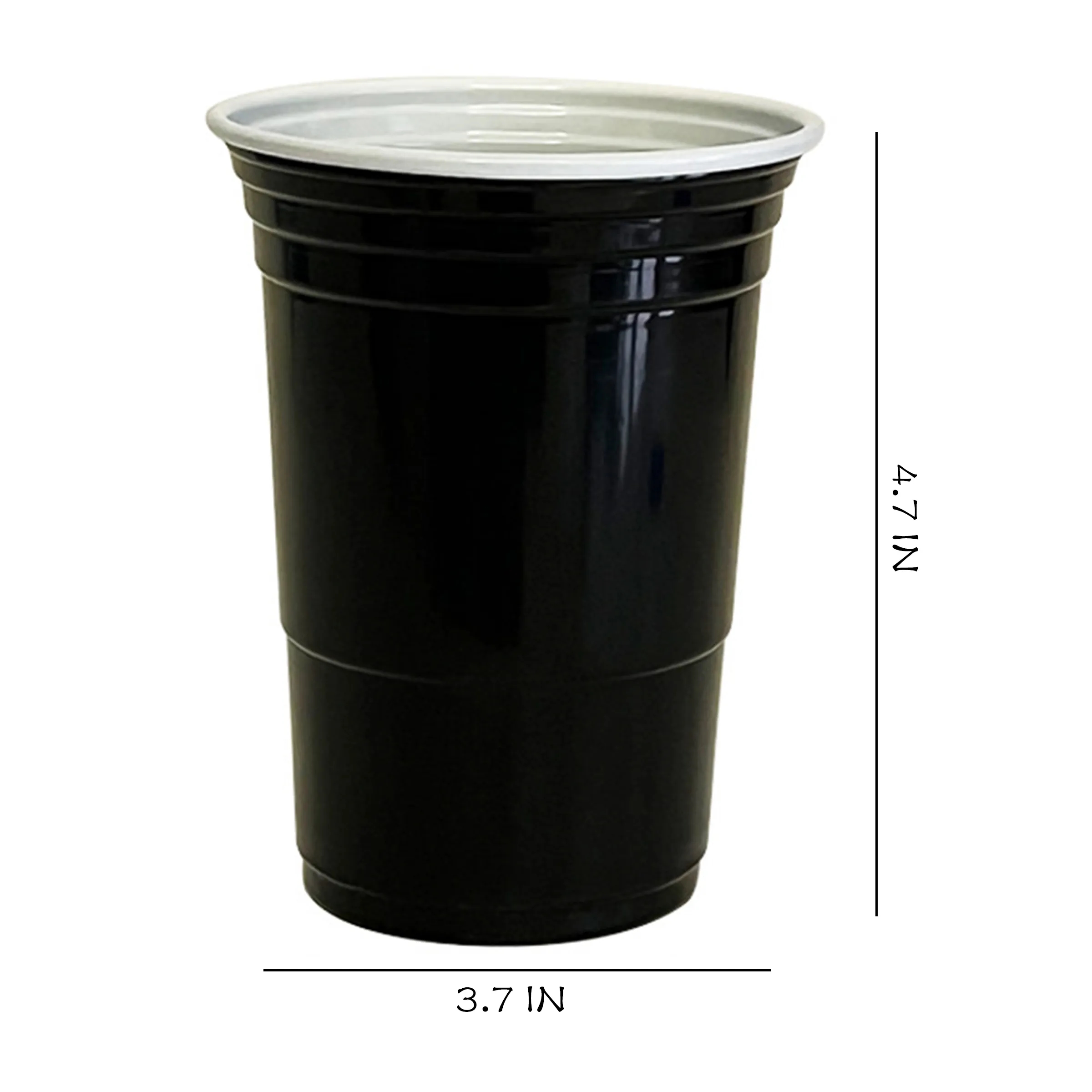 Polypropylene 10 Pack 16oz Colorful Plastic Cup 12