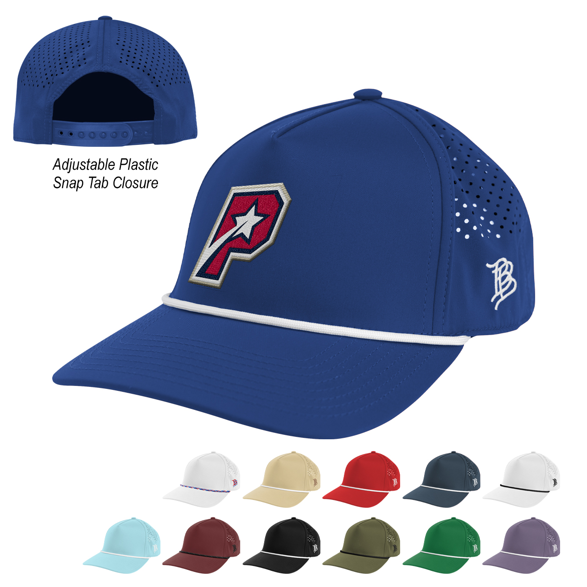 Branded Bills 545 Bare Curved Rope Cap 4