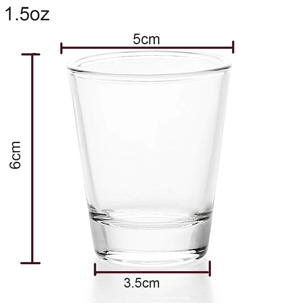1.5 Oz Shot Glasses With Heavy Base 3