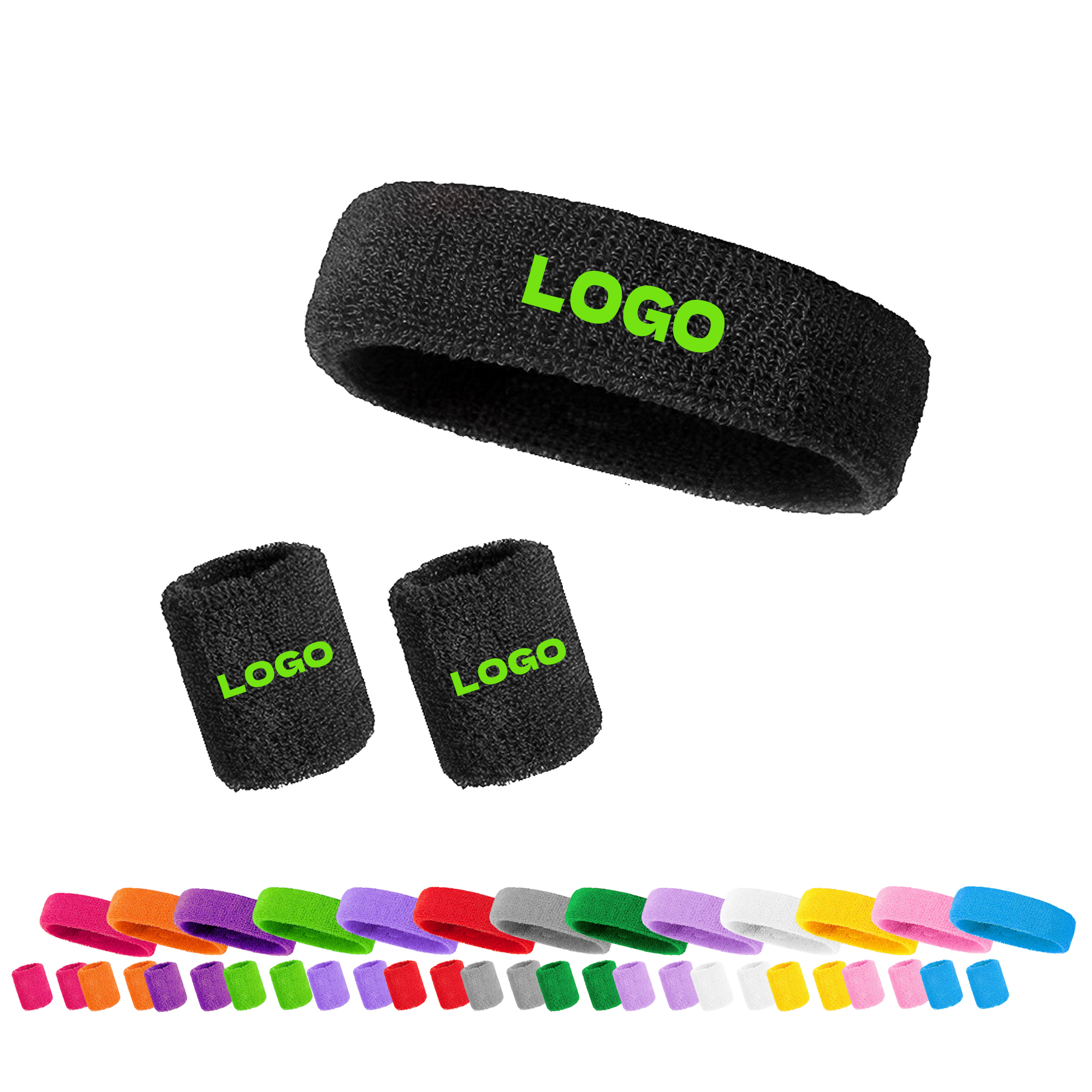 Sports Headband And Wrist Protector 3 Pcs Set 11