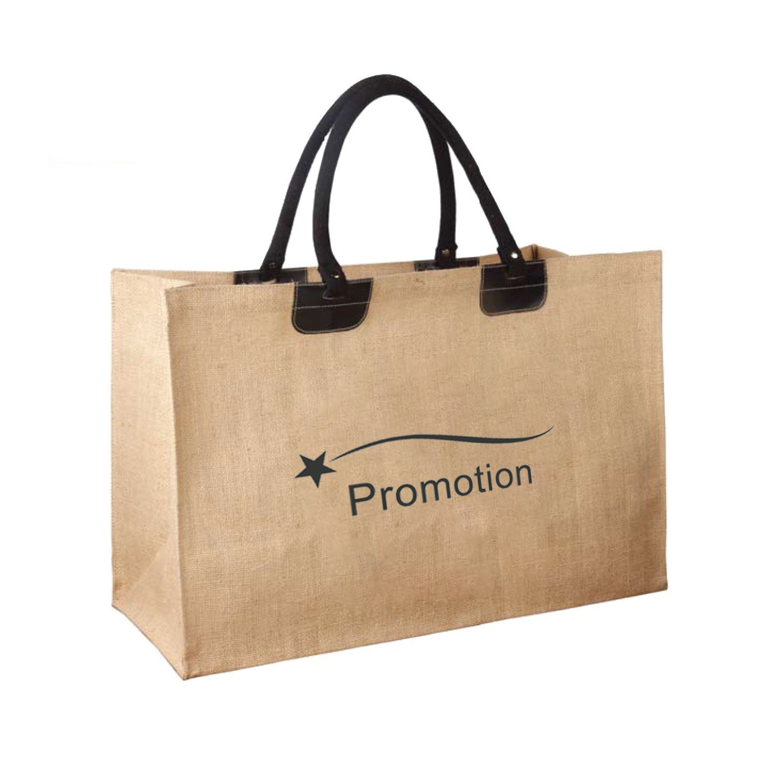 Jute/Cotton Tote Bag, custom tote bag with logo imprint 1