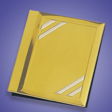 2-TONE BRASS & CHROME PHOTO ALBUM 1