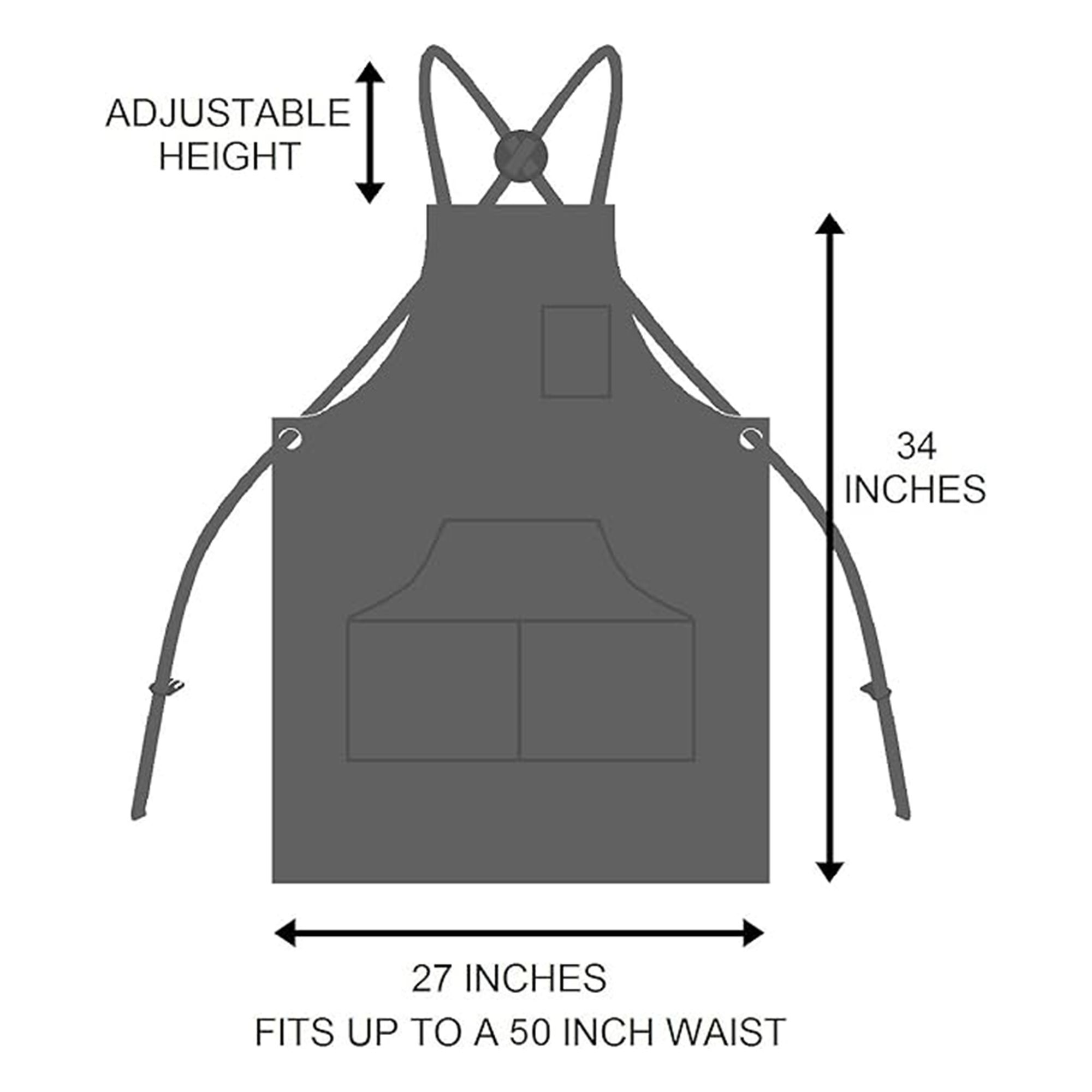 Heavy Duty Chef Apron With Pockets 3