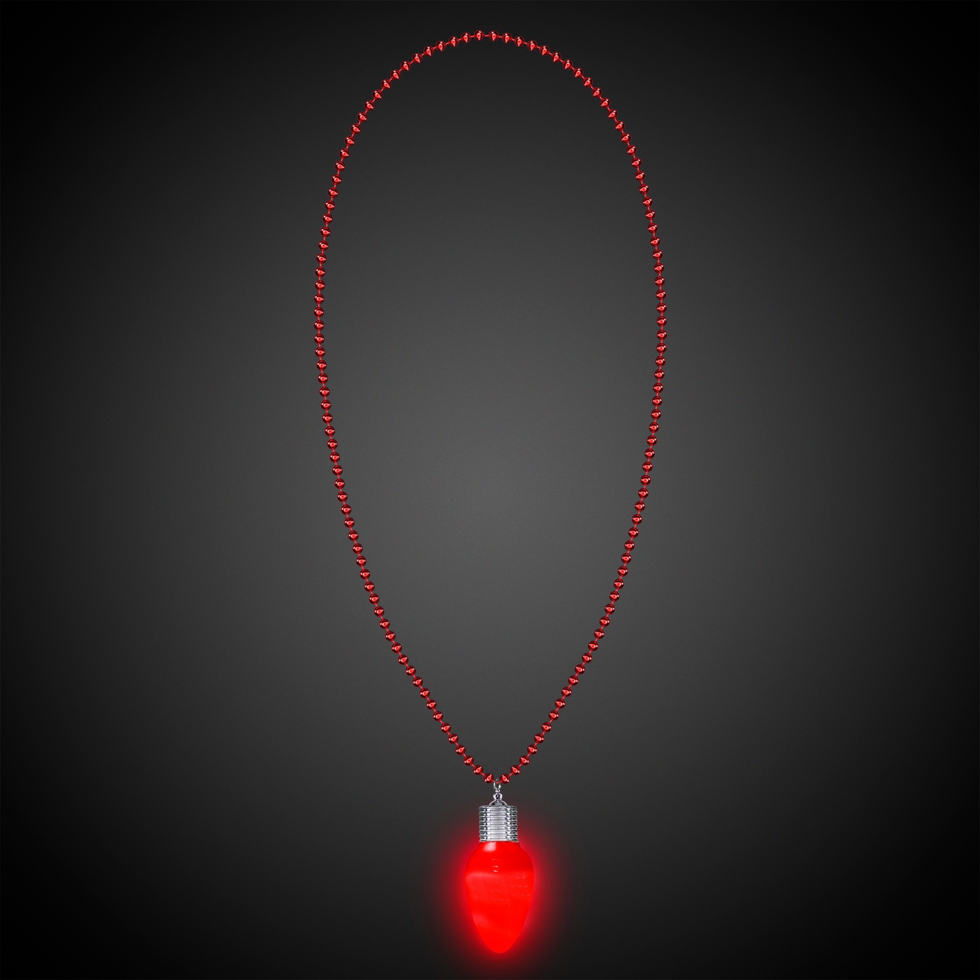 Red Bulb LED Bead Necklace 3