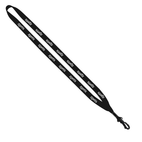 1/2" Polyester Lanyard with Plastic Swivel Snap Hook 40