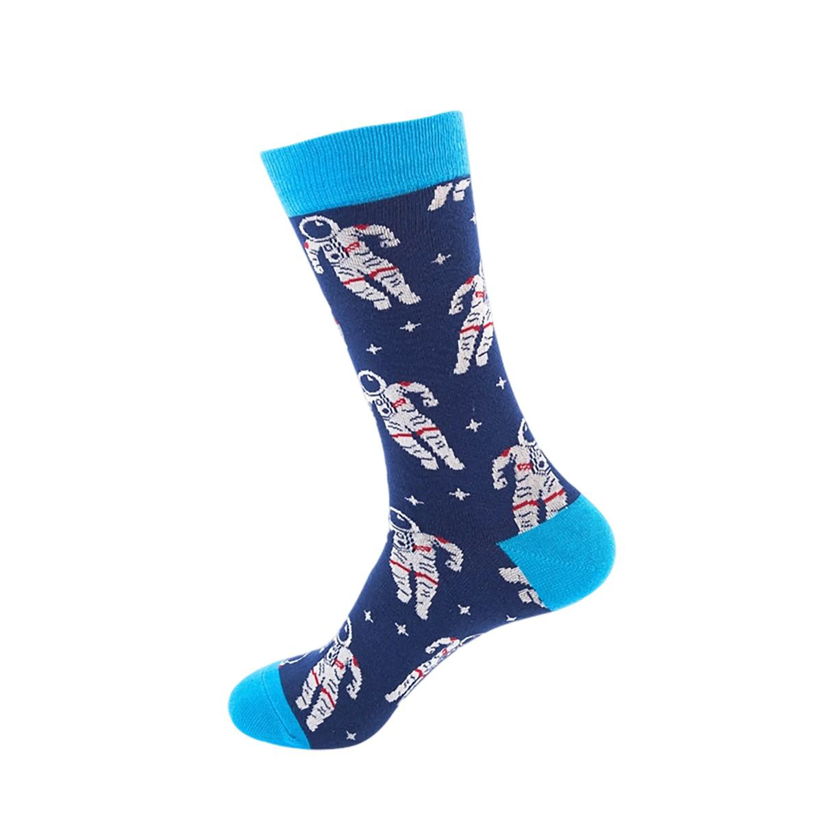 Cotton Crew Socks with Jacquard Pattern 53