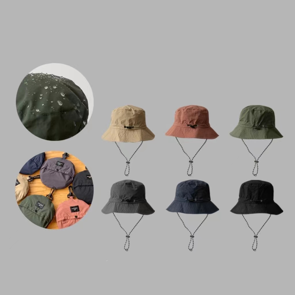 Foldable Bucket Hat w/ Drawcord 3