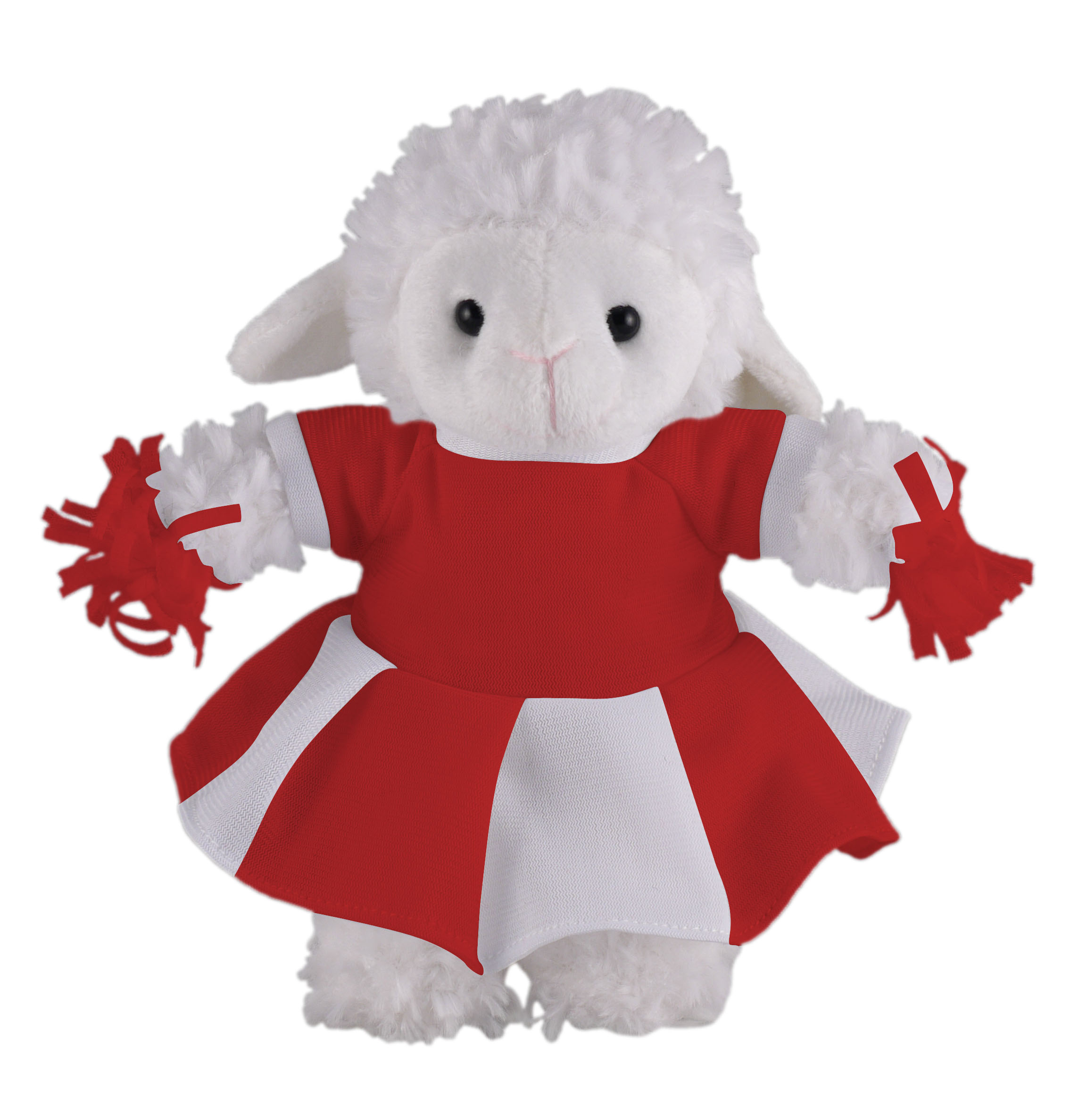 Soft Plush Stuffed Sheep with Cheerleader Outfit 2