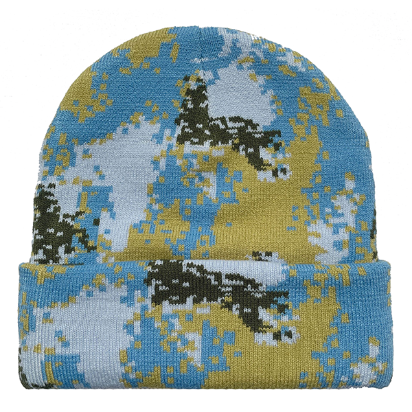 Camo Pattern Cuffed Beanie with Custom Logo - 100% Acrylic 9