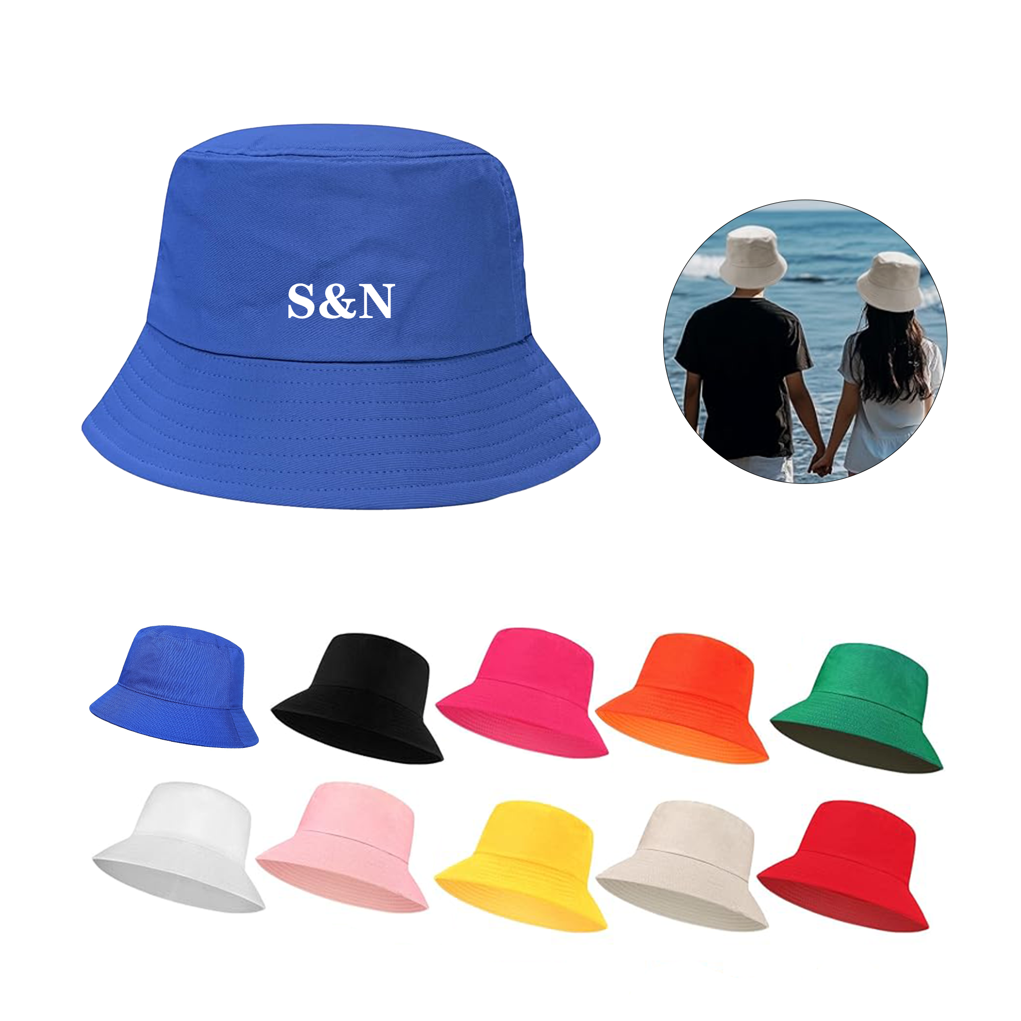 Cotton Bucket Hat Sun Hat For Beach And Outdoor Travel 5