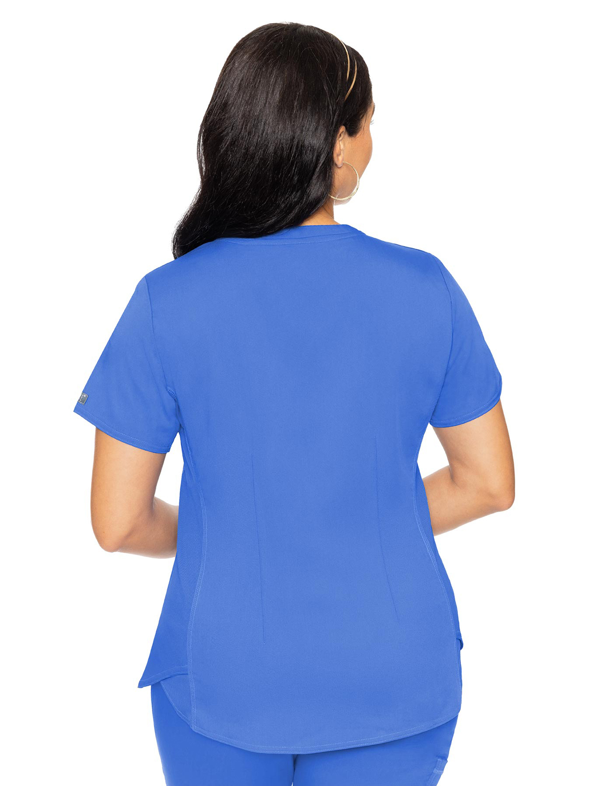 Med Couture - MC Touch - Women's 4-Pocket V-Neck Shirttail Top 36