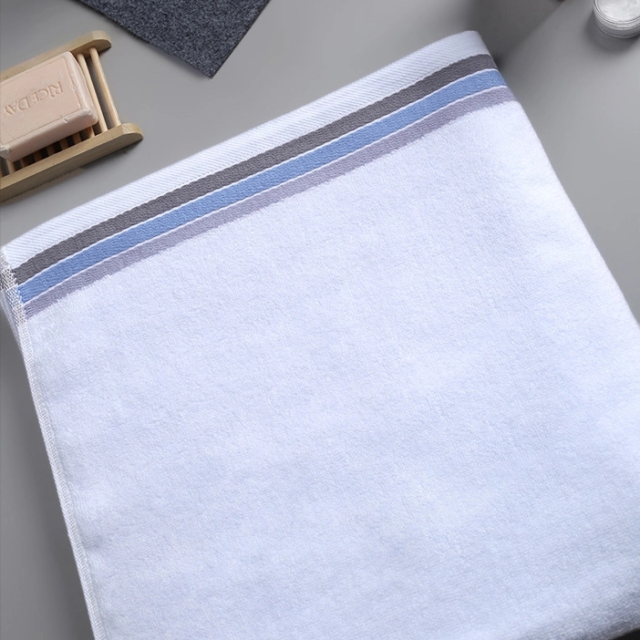 Custom Gift 100% Cotton Soft Striped Hand & Face Towel 7