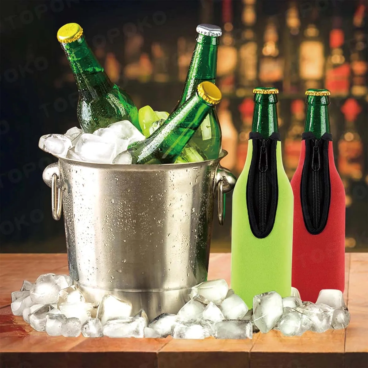 12oz Custom Multicolor Durable Beer Bottle Insulator Sleeve 3