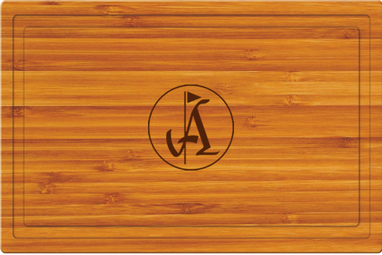 15" Rectangle Bamboo Cutting Board Thick Style with Juice Groove 2