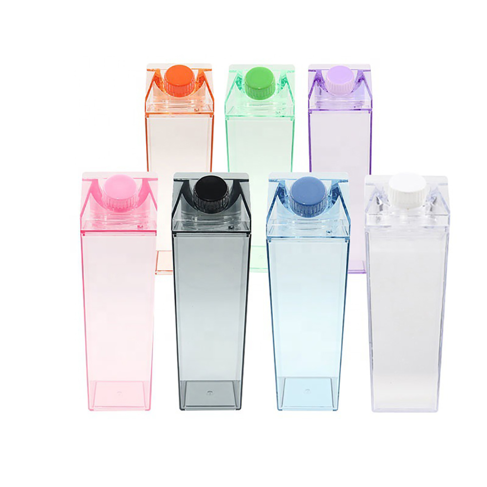 500ML Creative Rectangular MilkPlastic Cup 4
