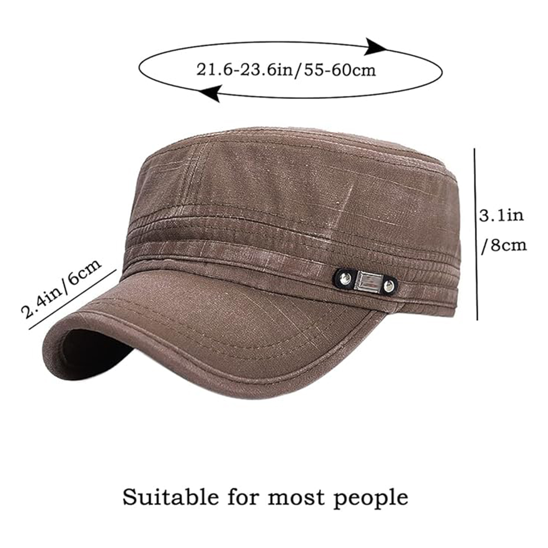 Army Cap Adjustable Flat Top Cap 7