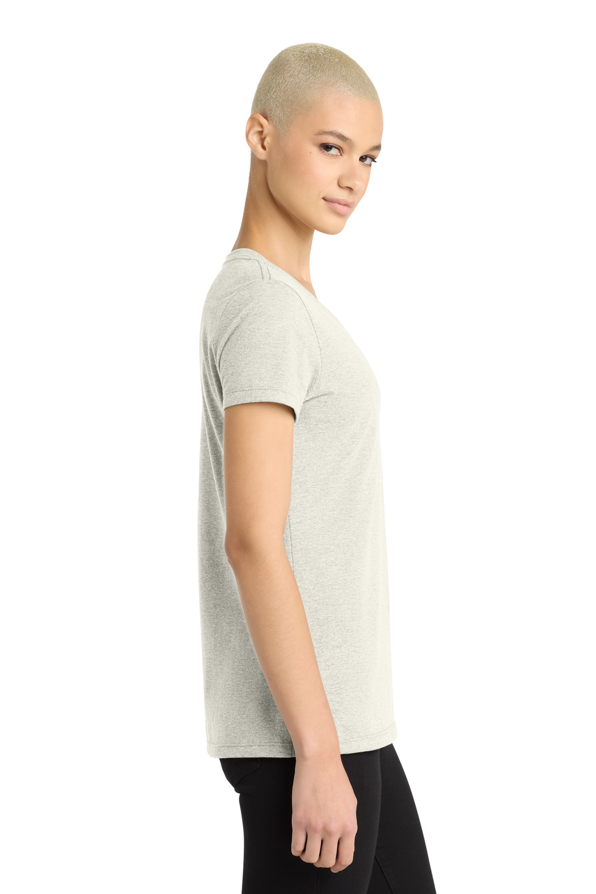 District - Women's Perfect Weight V-Neck Tee. DM1170L 161