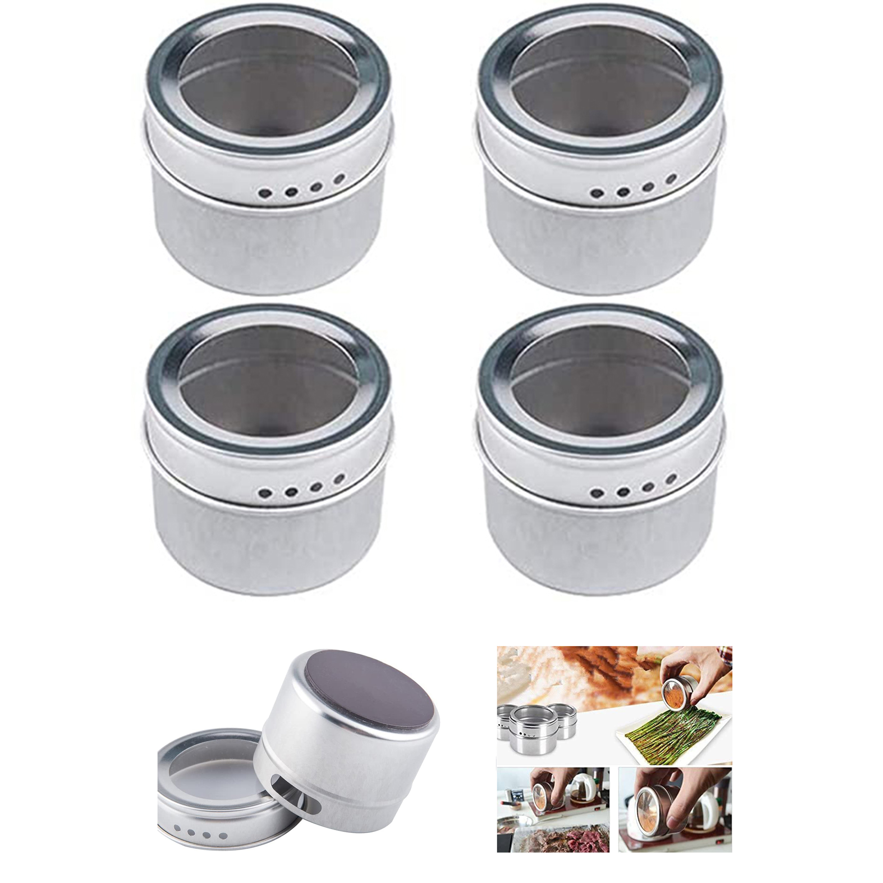 Magnetic Spice Tins Storage Spice Container 2