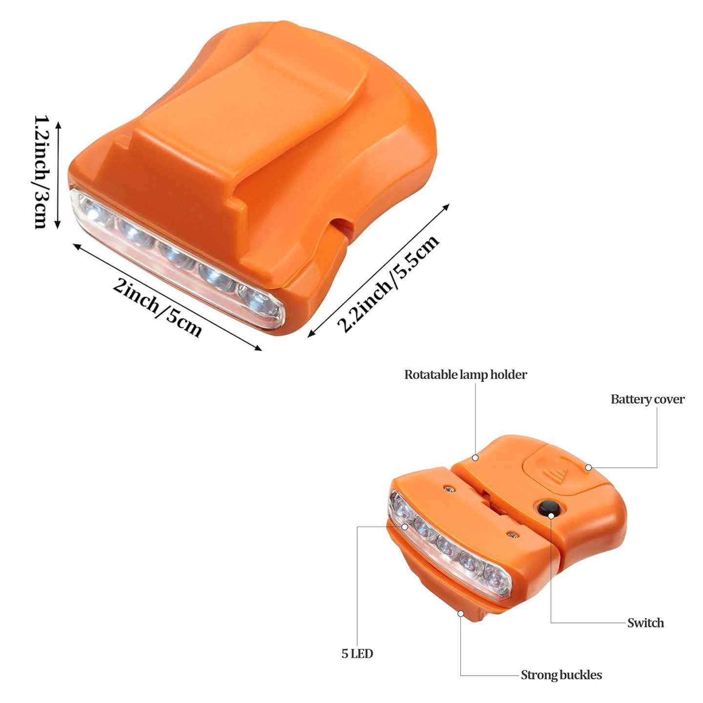 Hat Clip Light for Reading Hunting Camping Fishing 4