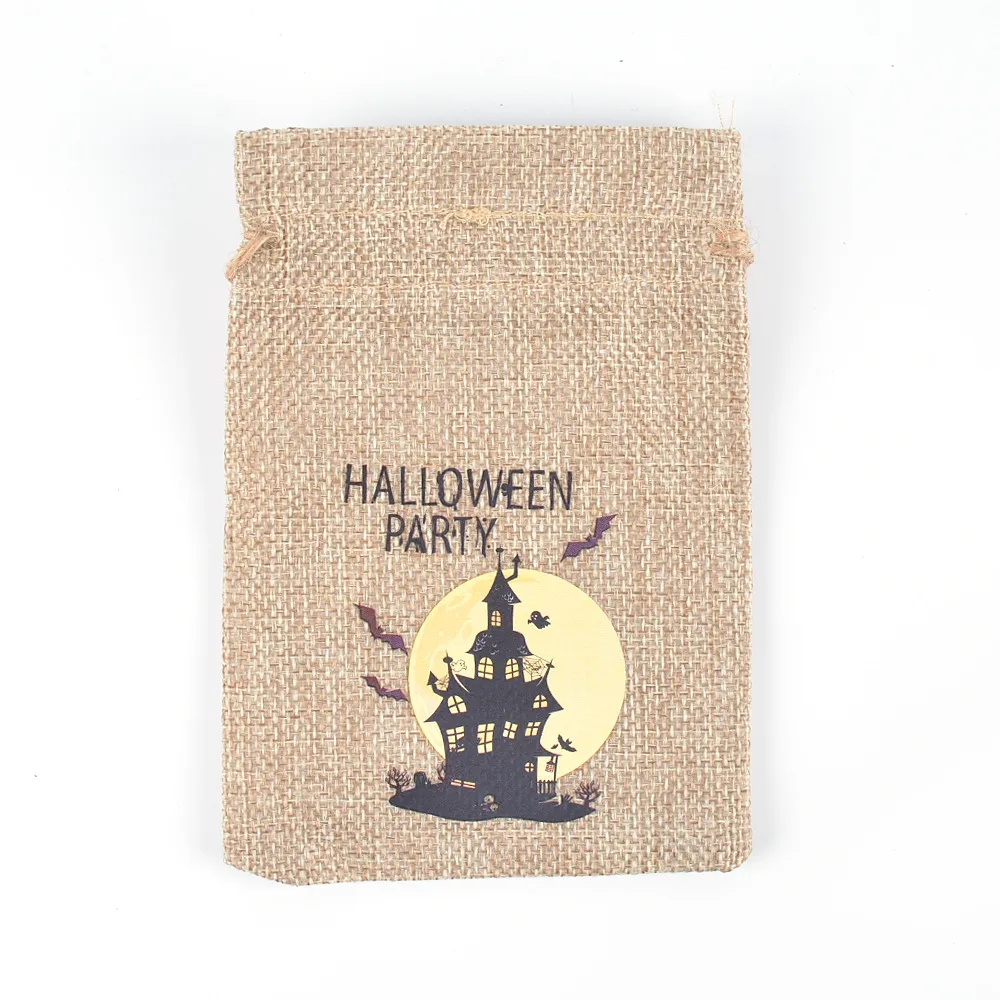 Burlap Drawstring Bag 3.94x5.91x1.18 Inch Compact Size 19