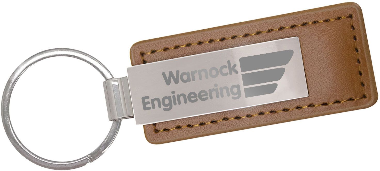 DUAL LEATHERETTE KEYCHAIN GIFT SET 12