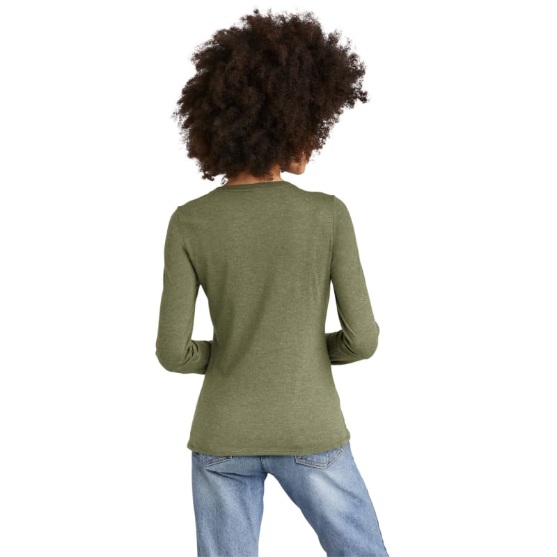 District Women's Perfect Tri Long Sleeve V-Neck Tee 9