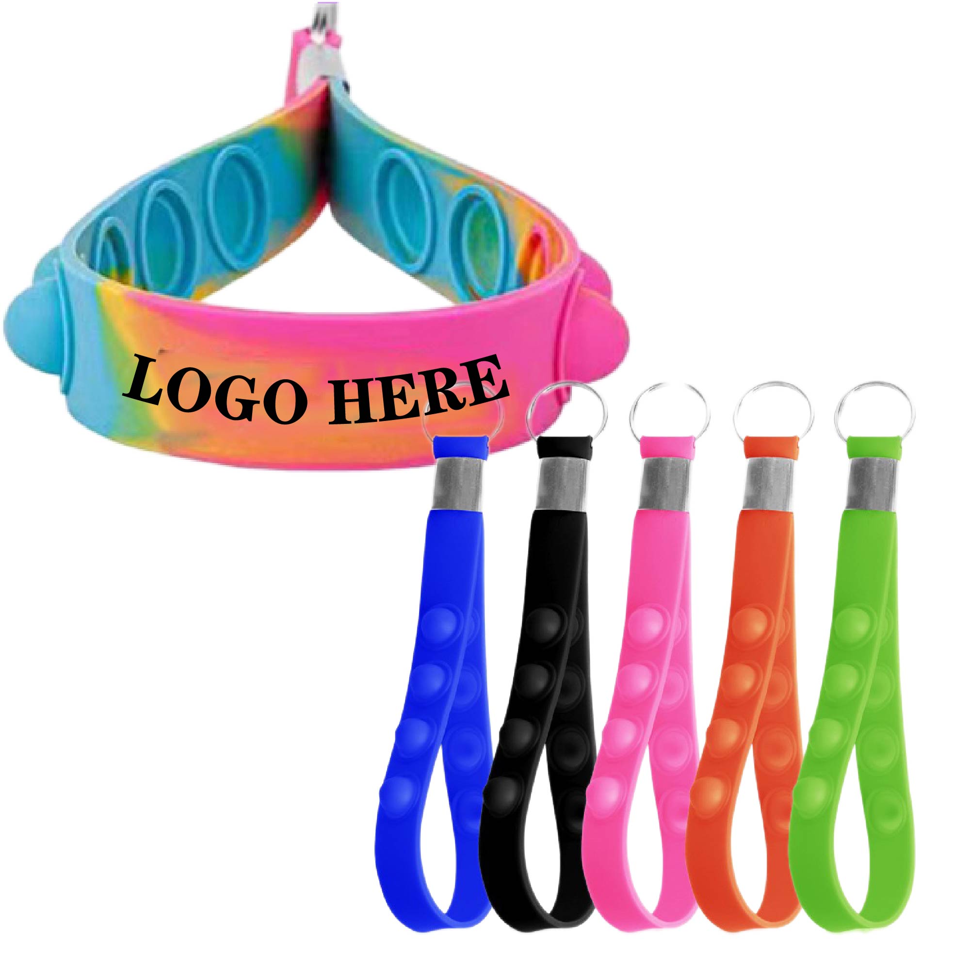 Rainbow Popper Keychain 2