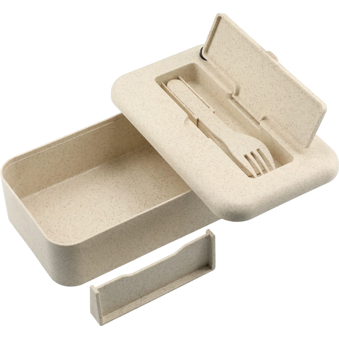 Bamboo Fiber Lunch Box with Utensils 43
