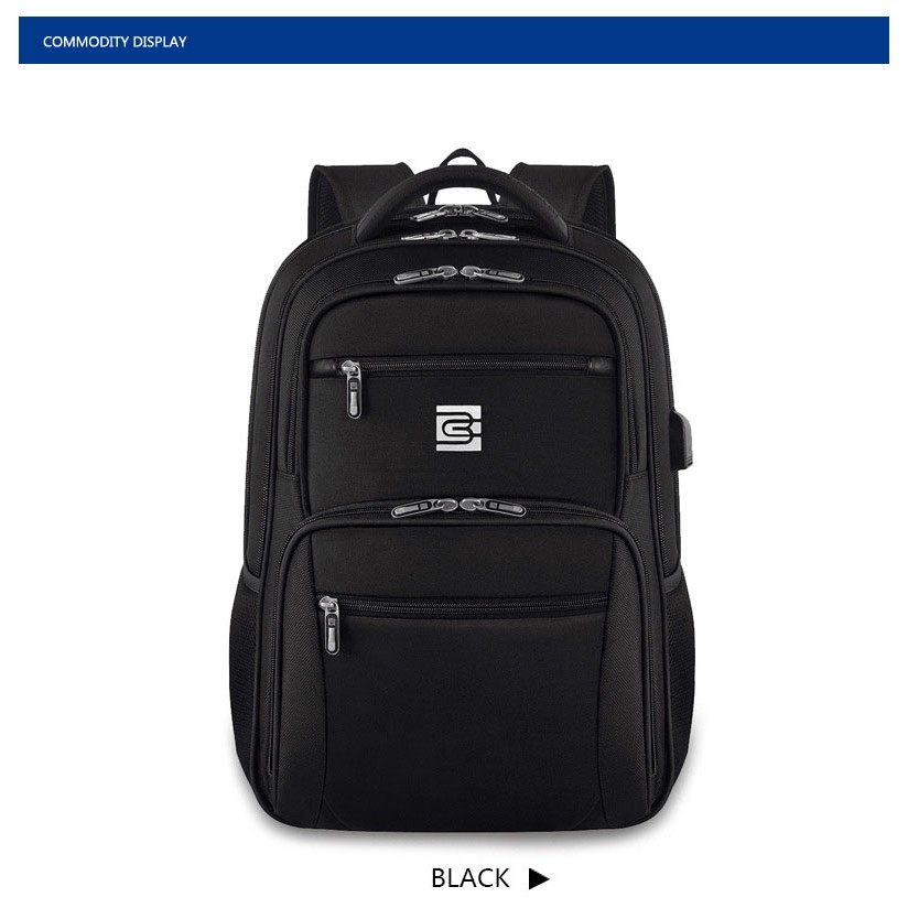 Travel Laptop Backpack Water Resistant Sturdy 15.6 Inch Backpack with USB Charging Port, College 4