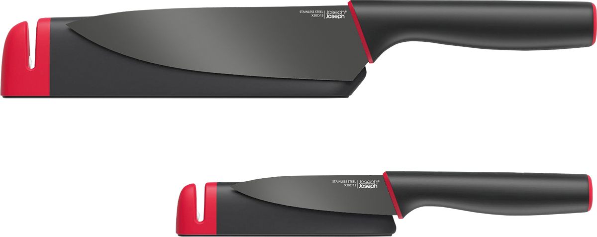 Joseph Joseph® Slice&Sharpen™ 2 Knives w/ Sheaths 2