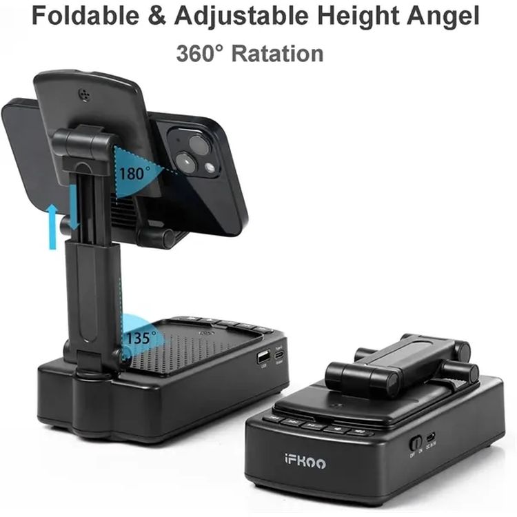 Phone Stand with Wireless Bluetooth Speaker 3