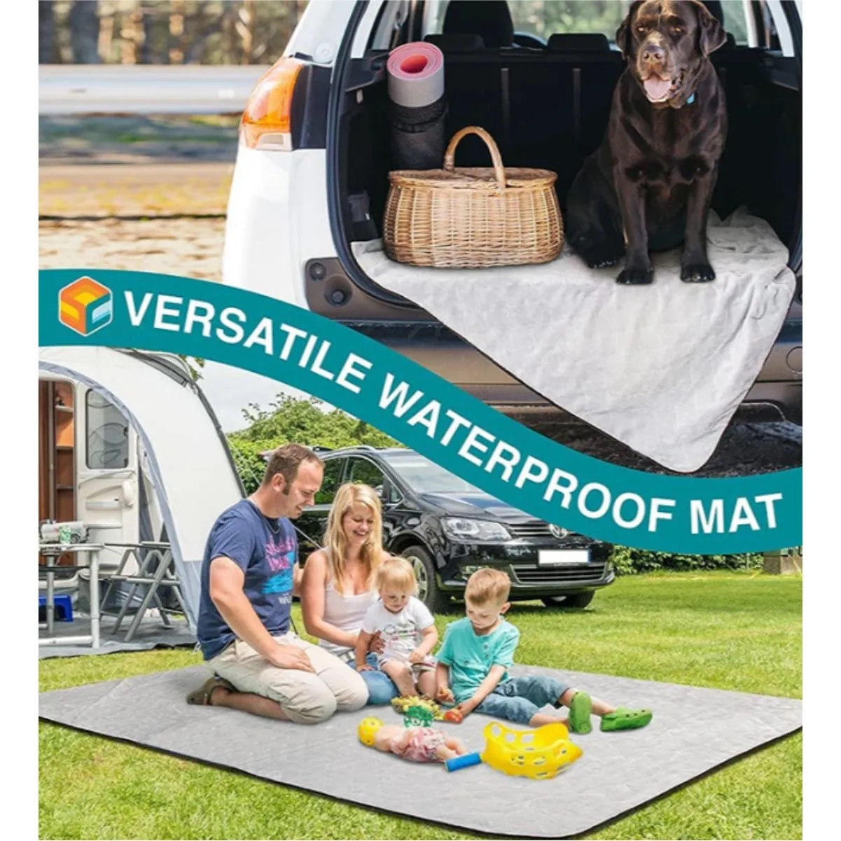 Waterproof Foldable Outdoor Picnic Blanket With Carry Bag 4