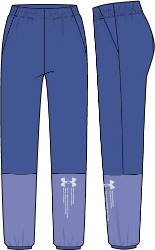UA Woven Graphic Women's Pants 3