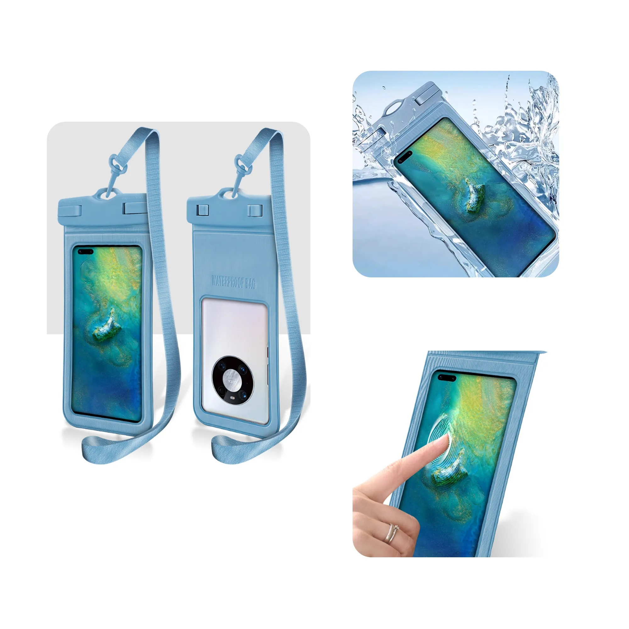 MOQ 50 PCS Lanyard Waterproof Phone Pouch 2