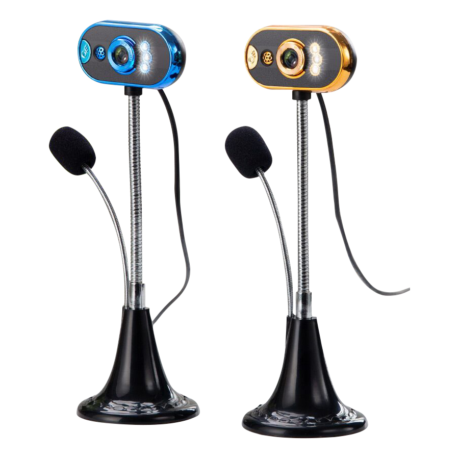 USB Webcam with Microphone & LED Light on Flexible Gooseneck for Streaming & Video Calls 4