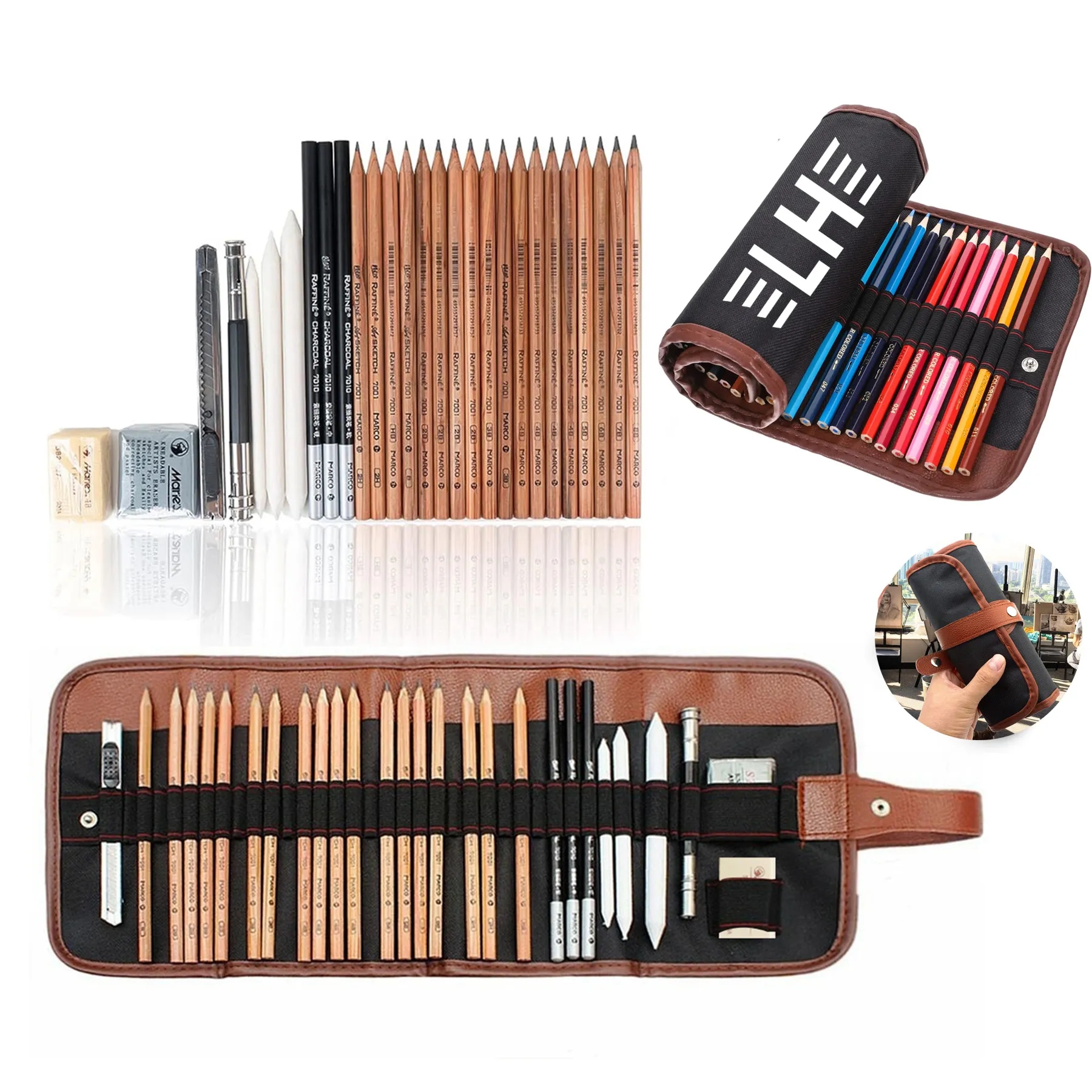 29-Piece Professional Sketching Pencil Set 5