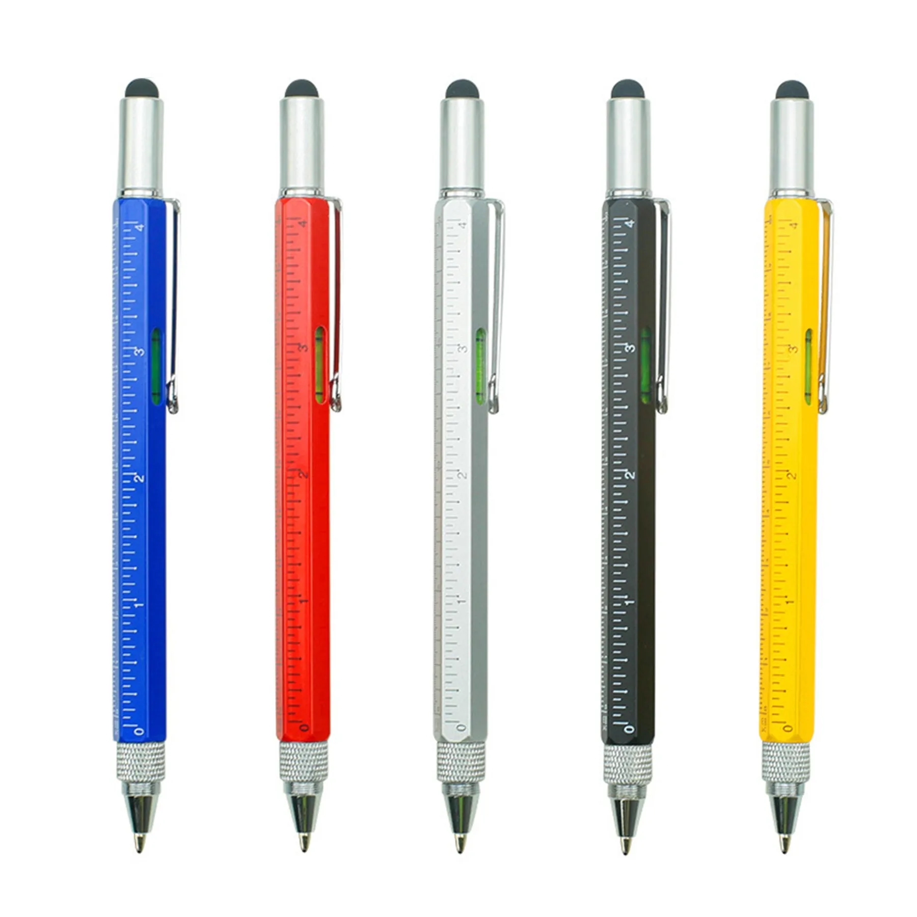 Multi-Function Stylus Metal Ballpoint Pen with Tool Set 5