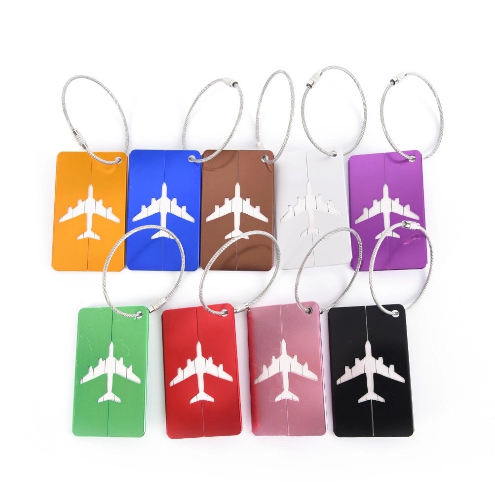 Airplane Aluminum Luggage Tag 8