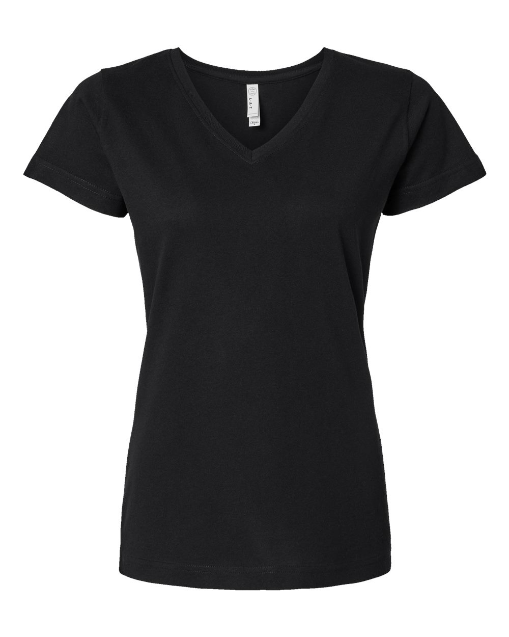 Women's Fine Jersey V-Neck Tee - 3507 75