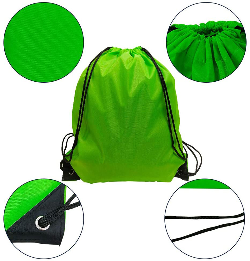 420D Polyester Drawstring Sports Backpack--16.9"x13.4" 3