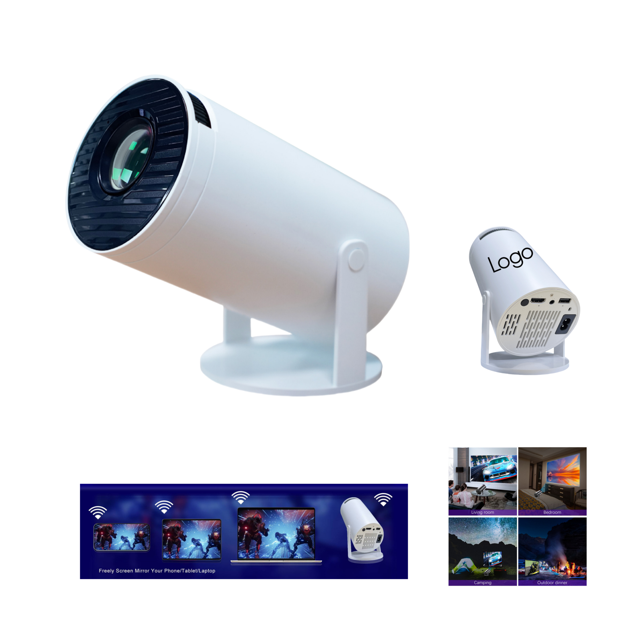 High-Definition Wireless Screen Mirroring Projector 1
