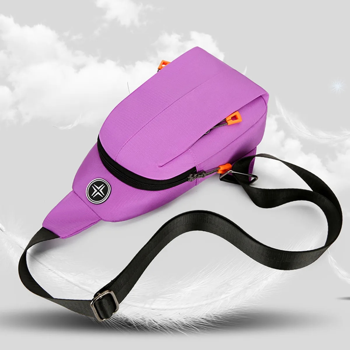 Travel Outdoor Crossbody Sling Bag W/ Headphone Jack 2