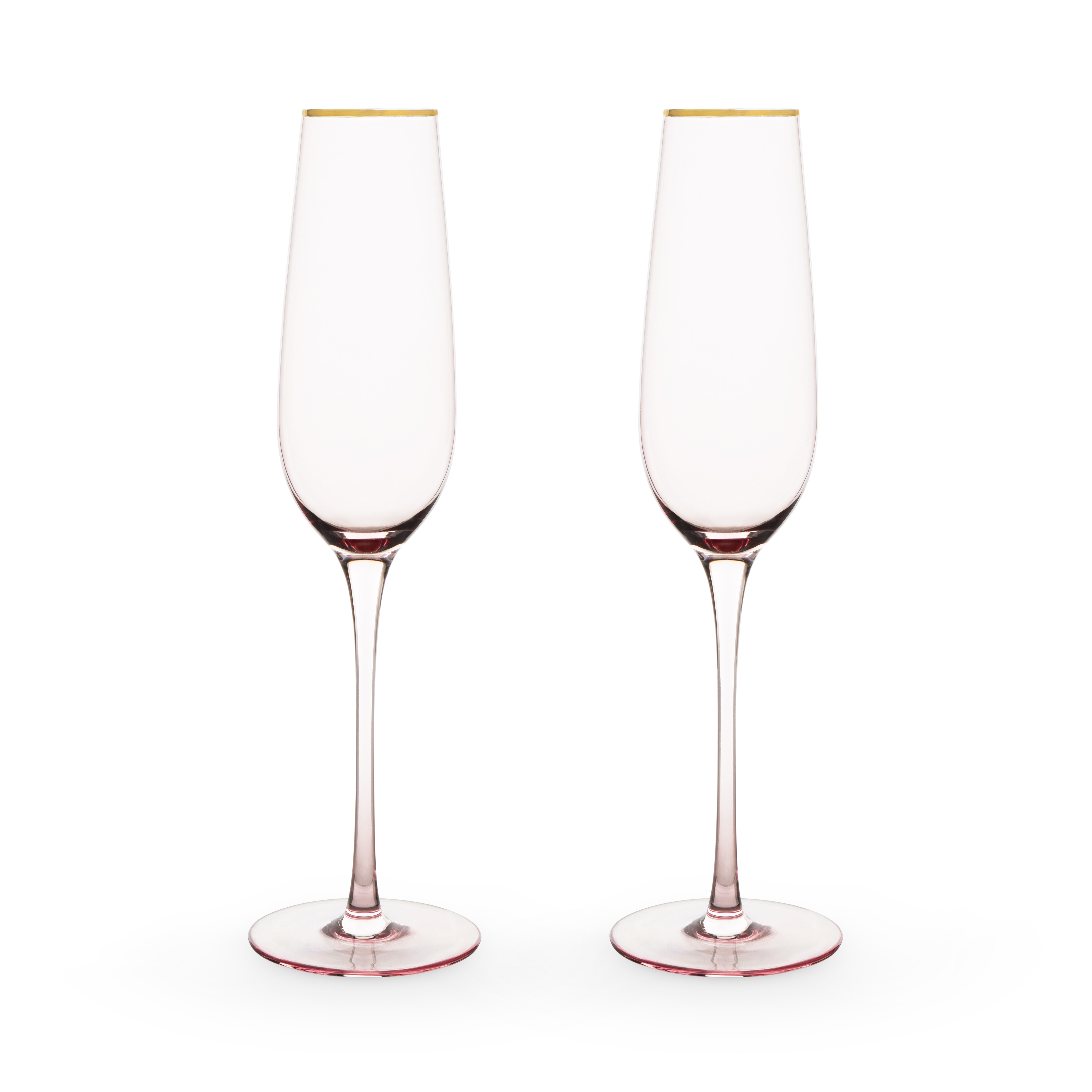 Twine Living® Rose Crystal Champagne Flute, set of 2 1