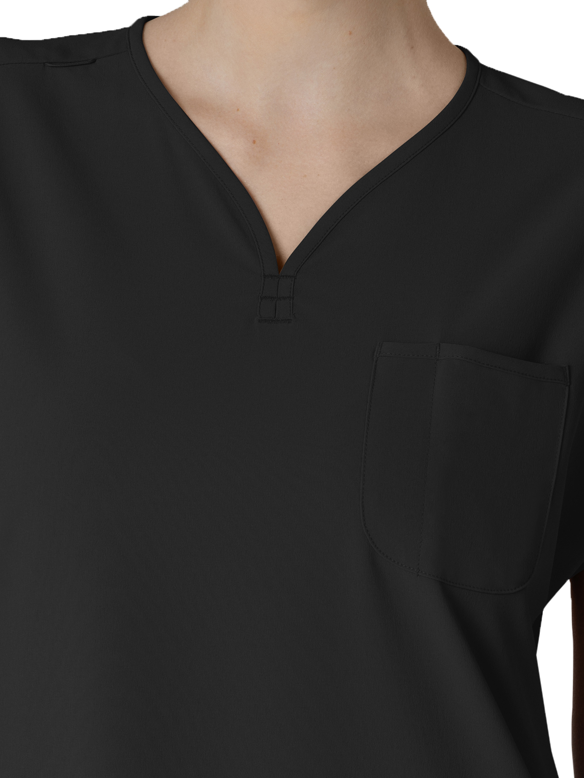 Renew Women's Three-Pocket Y-Neck Dolman Top