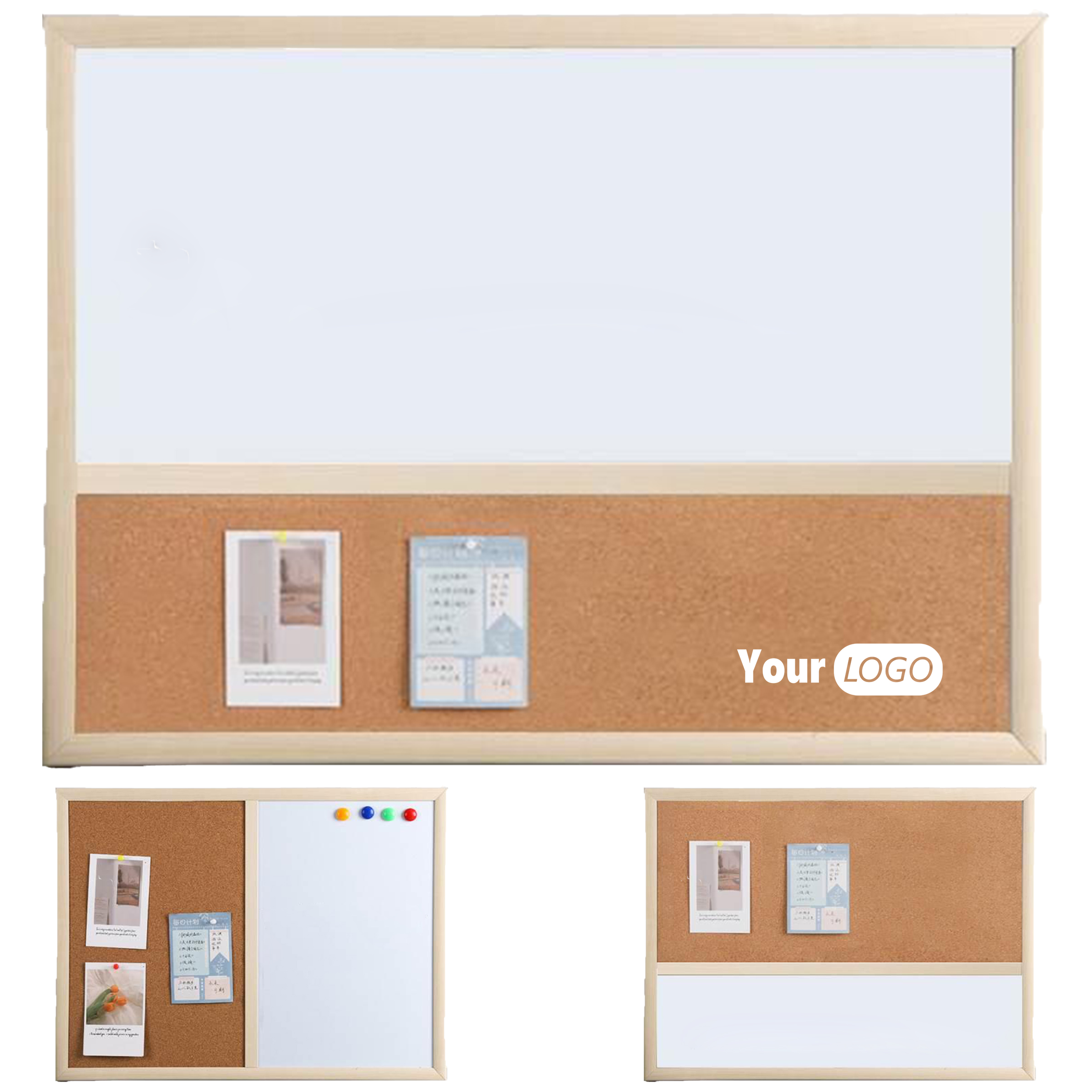 Wood Multifunctional Erase Cork Board For Organizing And Planning 1