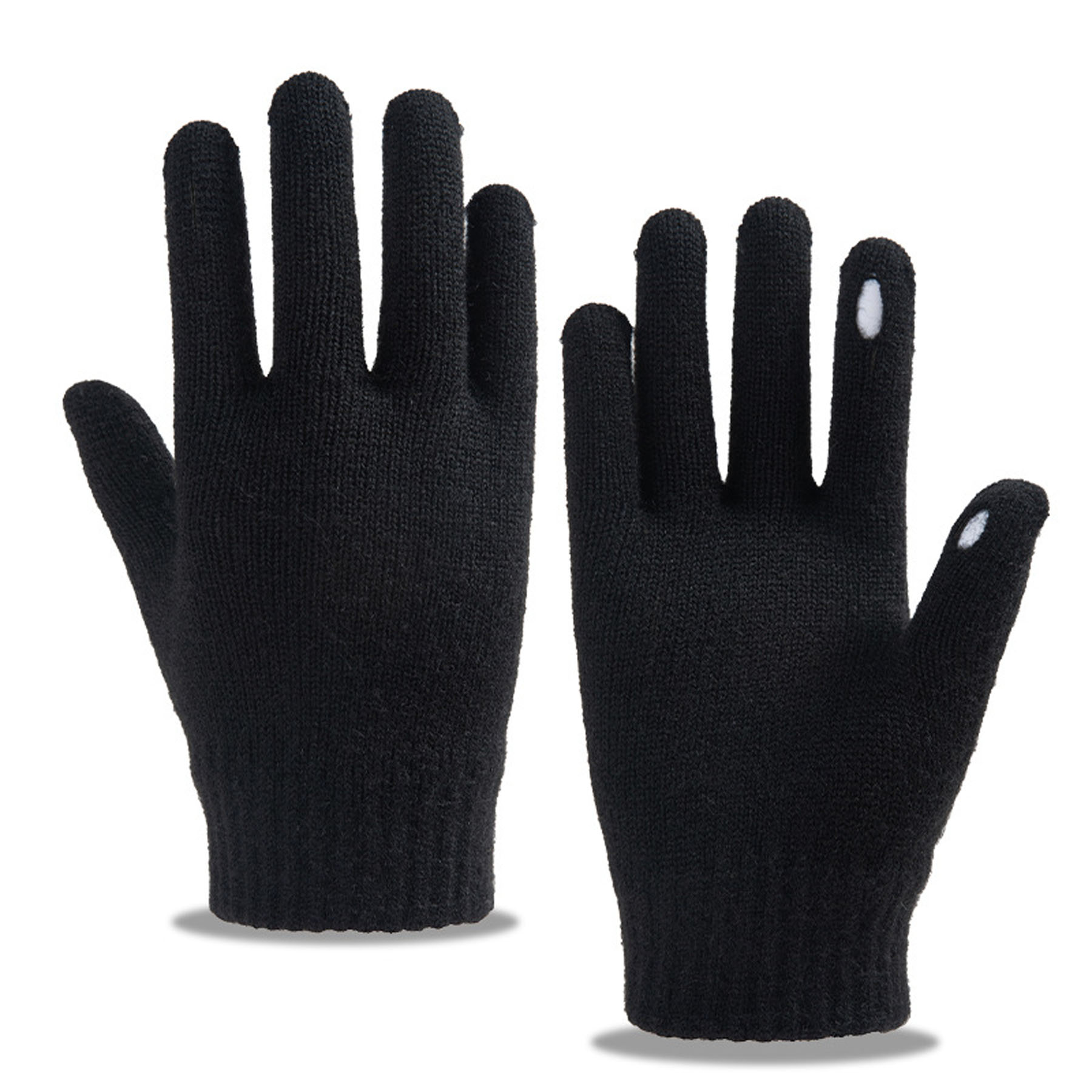 Solid Color Windproof Fingerless Gloves 5