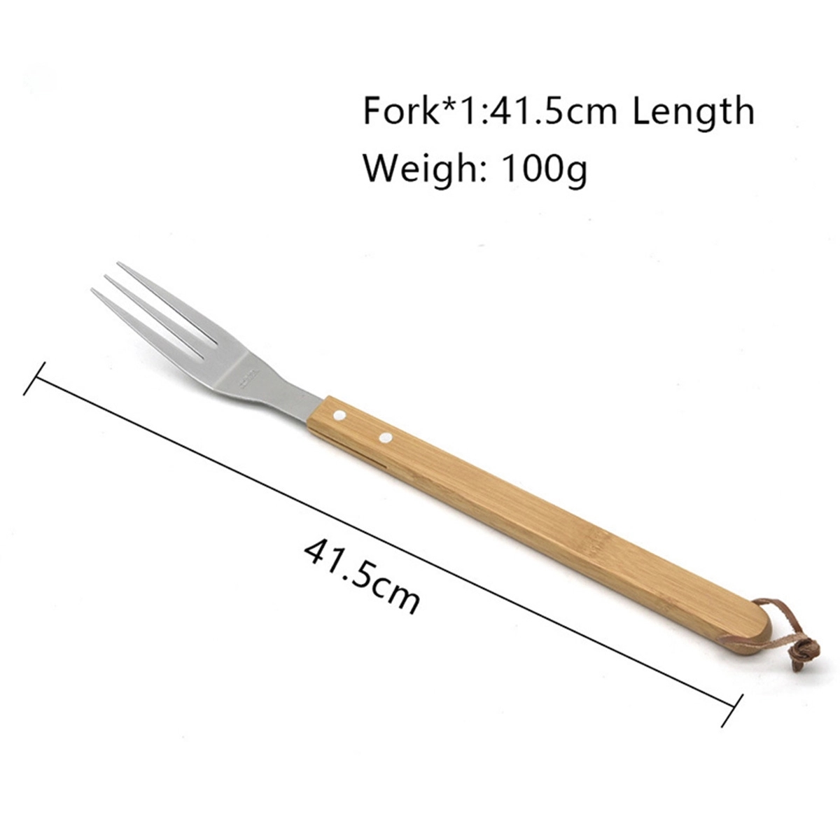 5-Piece Custom Bamboo Grilling Barbecue Tool Set 2